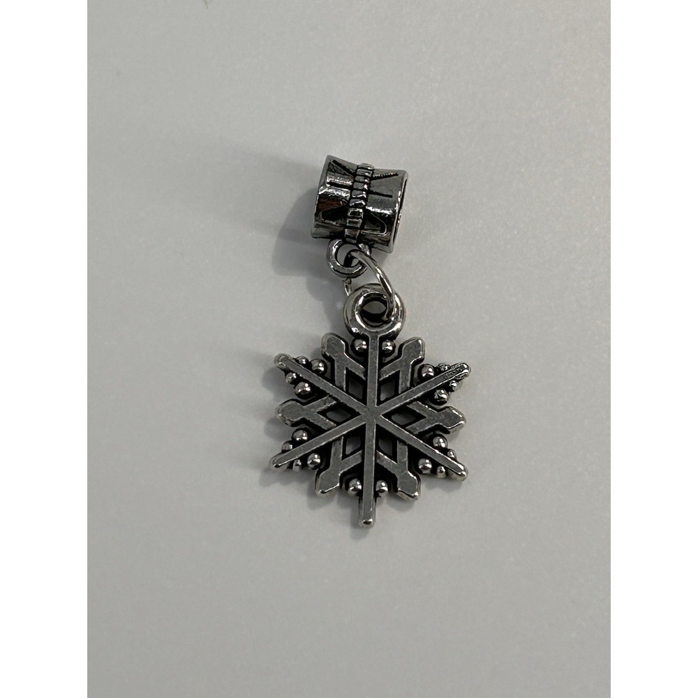 Christmas‎ Snowflake Holiday Snow Charm Pendant For European Bracelet Necklace